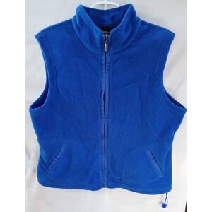 Catalina Cobalt Blue Full Zip Vest XL Women's Lightweight Sleeveless Pockets